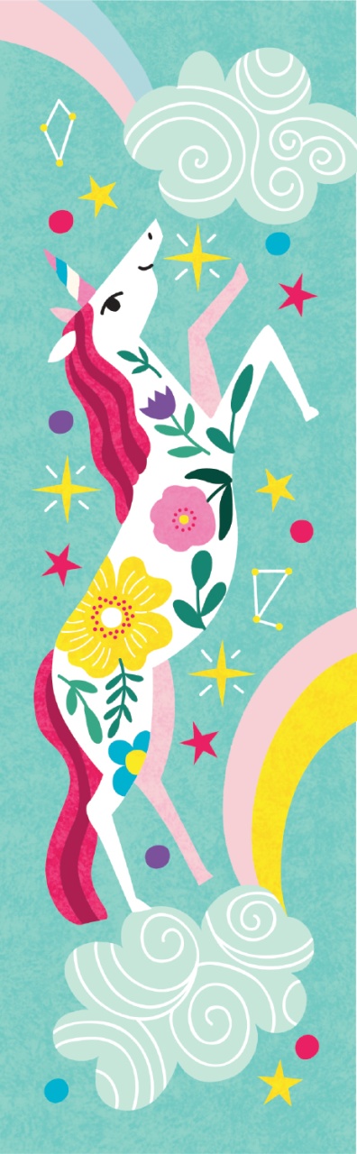 Semne de carte de colorat - Unicorni (cu strasuri) - imagine 3