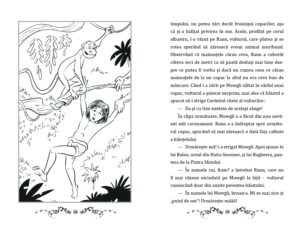 Cartea Junglei - cu folio si canturi ilustrate - imagine 5