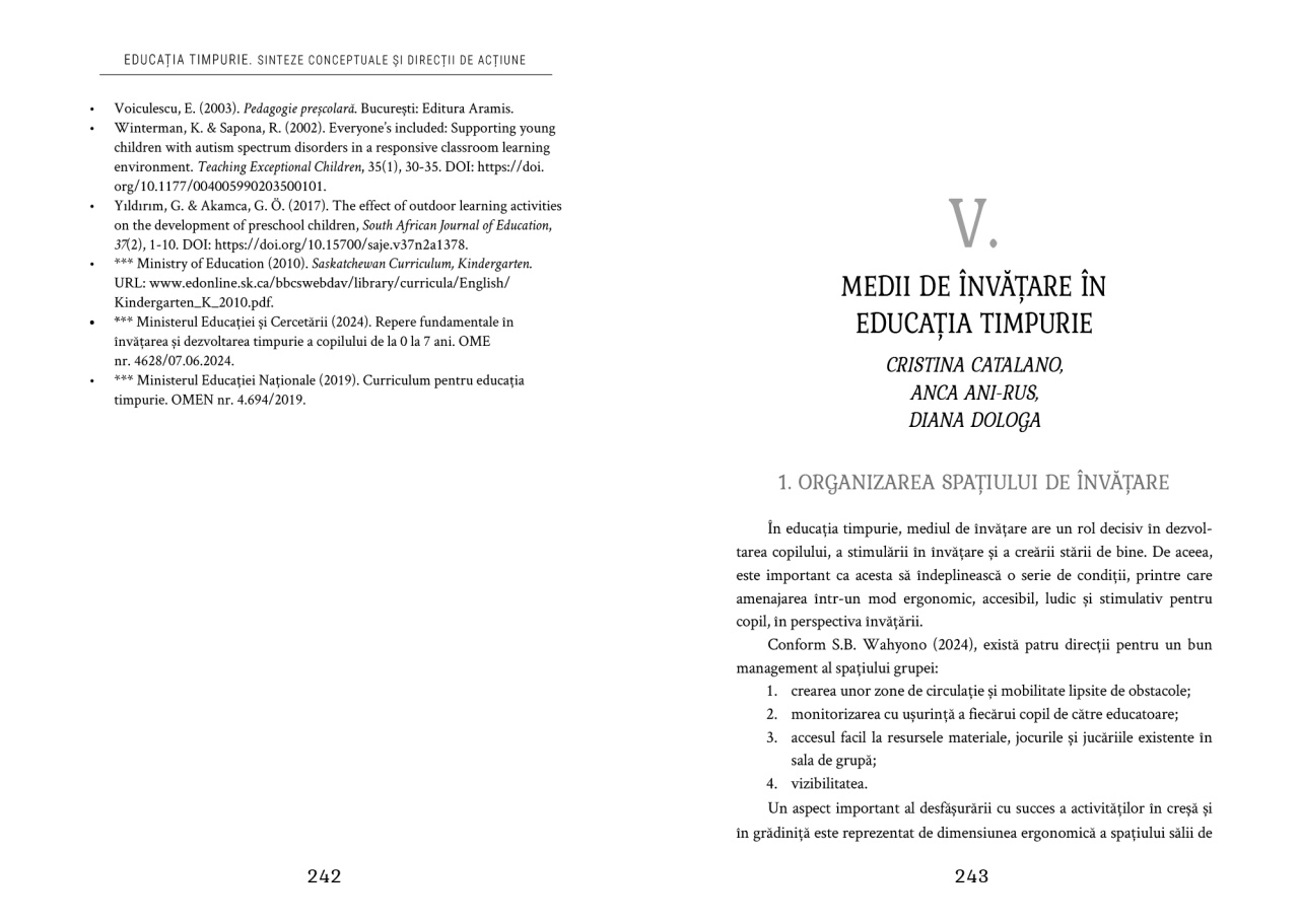 EDUCATIA TIMPURIE. Sinteze conceptuale si directii de actiune - imagine 3
