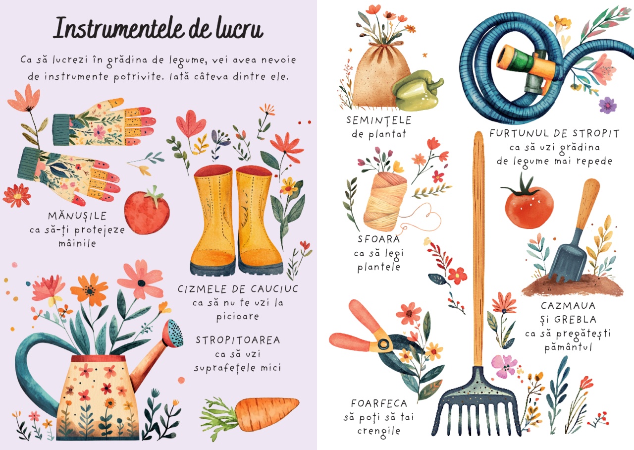 Gradina de legume - Puzzle magic de colorat cu apa - imagine 4