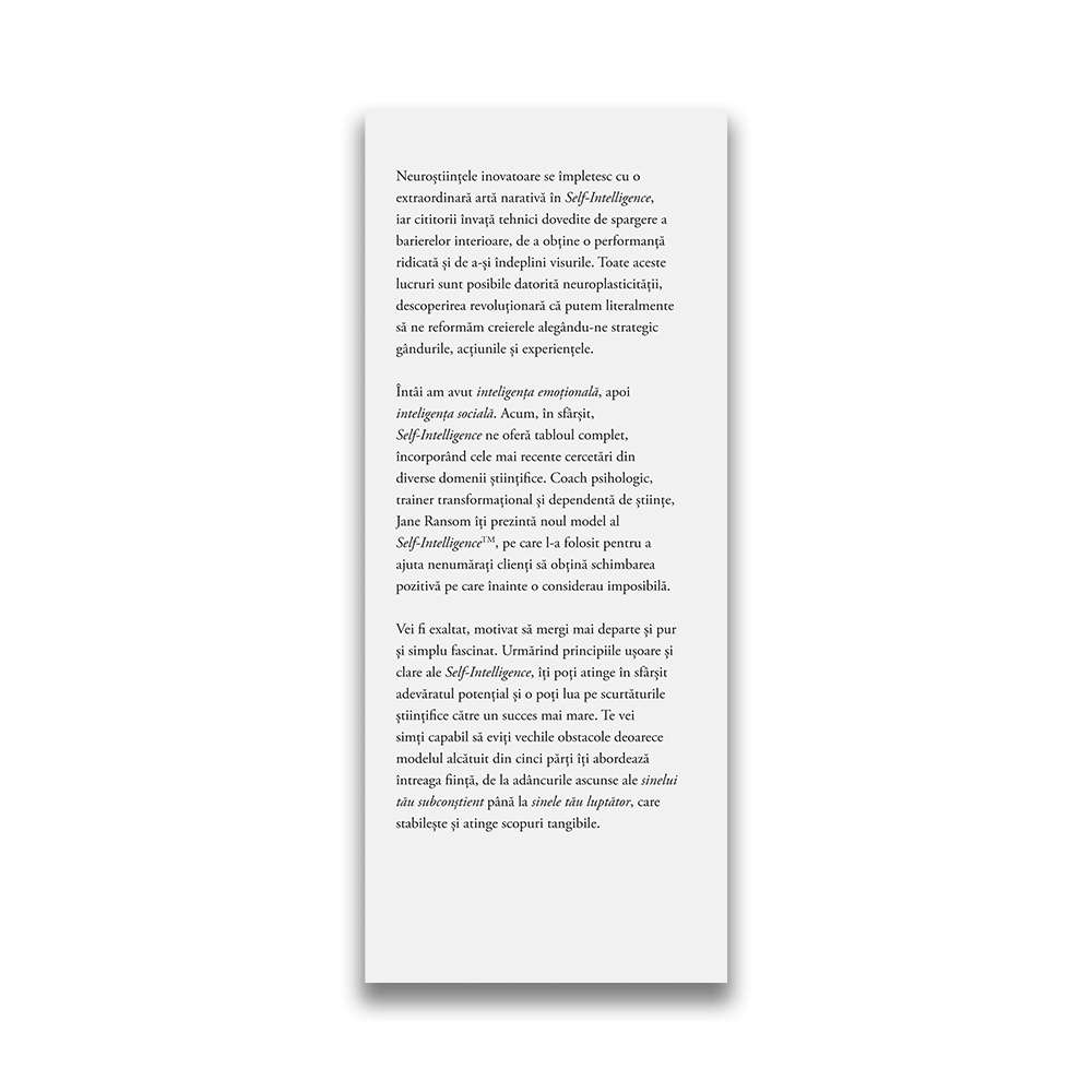 Self-intelligence: Noua abordare stiintifica pentru a-ti atinge adevaratul potential - imagine 3