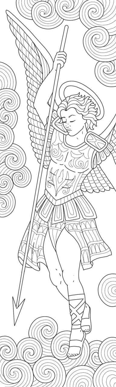 Semne de carte de colorat - Ingeri - imagine 4