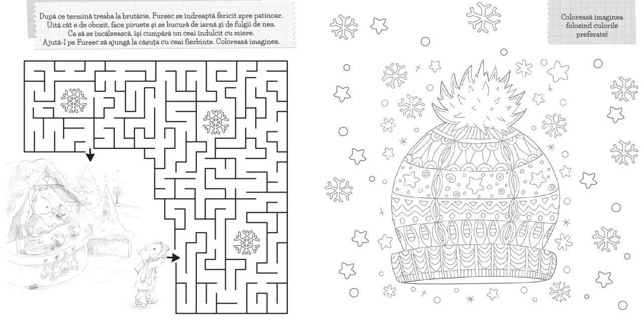 Soricelul Fursec si magia iernii - carte de activitati - imagine 5