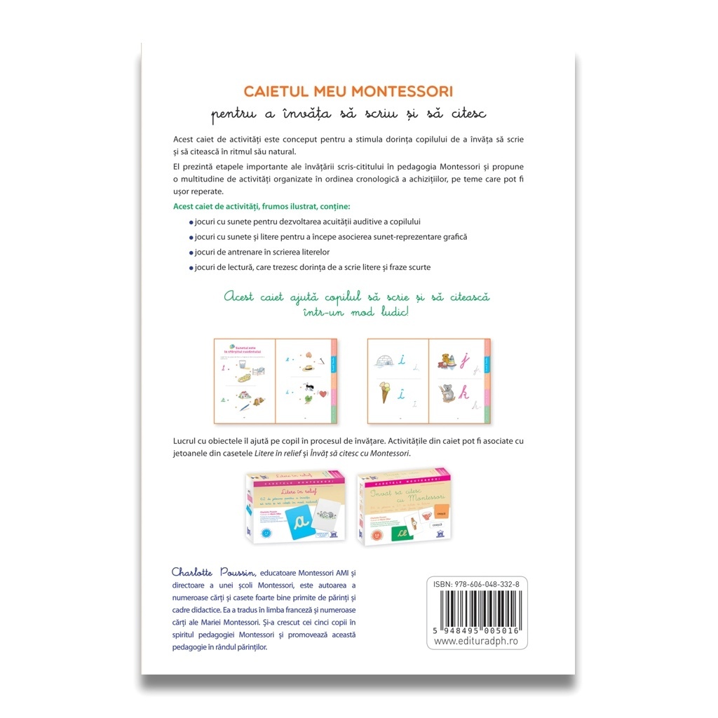 Caietul meu Montessori pentru a invata sa scriu si sa citesc - imagine 2