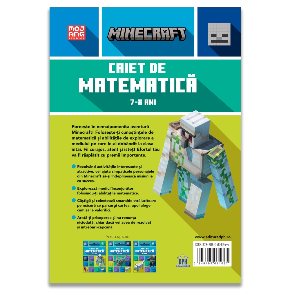 Minecraft - Caiet de matematica 7-8 ani - imagine 2