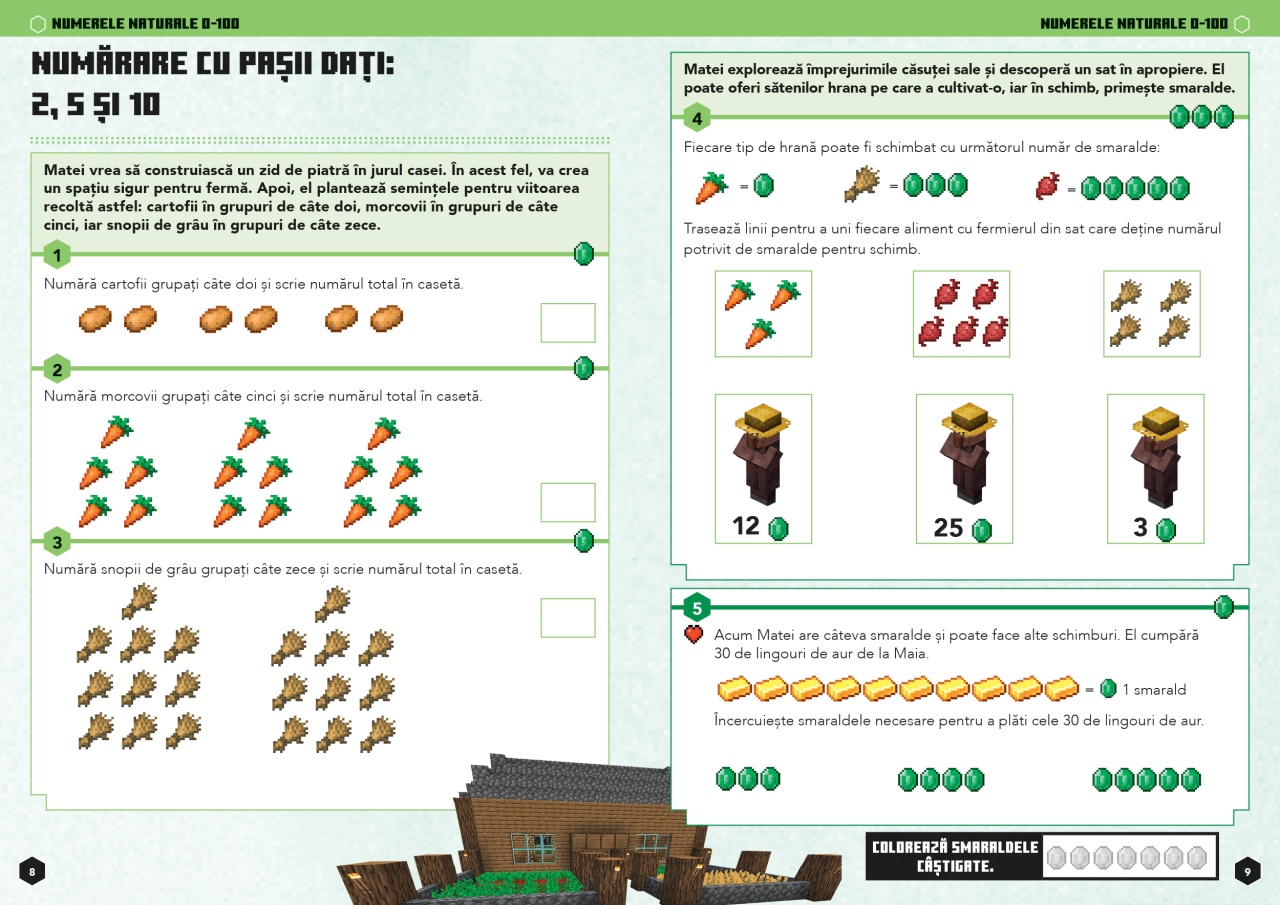 Minecraft - Caiet de matematica 7-8 ani - imagine 6