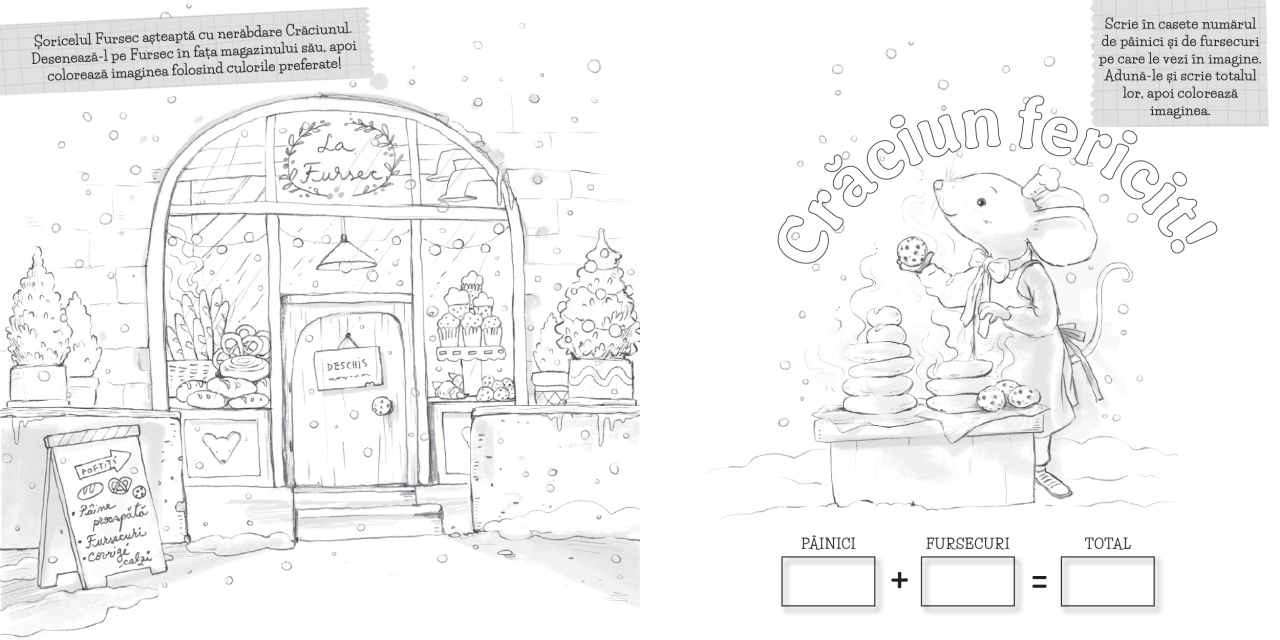 Soricelul Fursec si magia iernii - carte de activitati - imagine 3