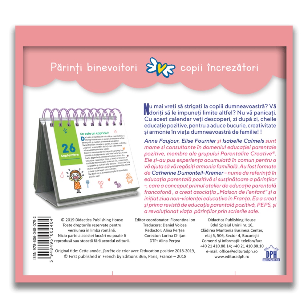 Fara tipete catre copii datorita educatiei parentale pozitive: Calendar - imagine 2