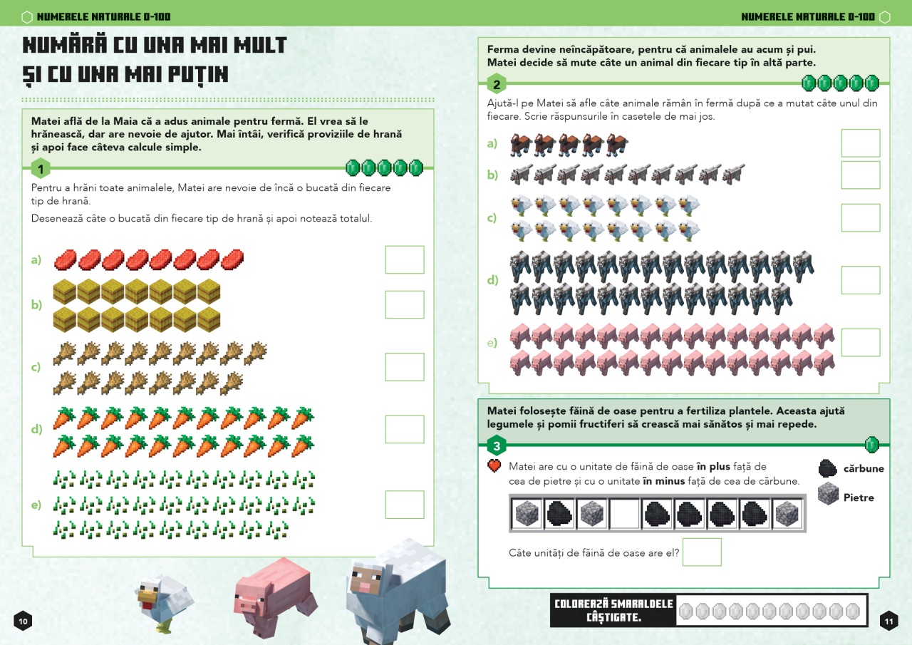 Minecraft - Caiet de matematica 7-8 ani - imagine 5