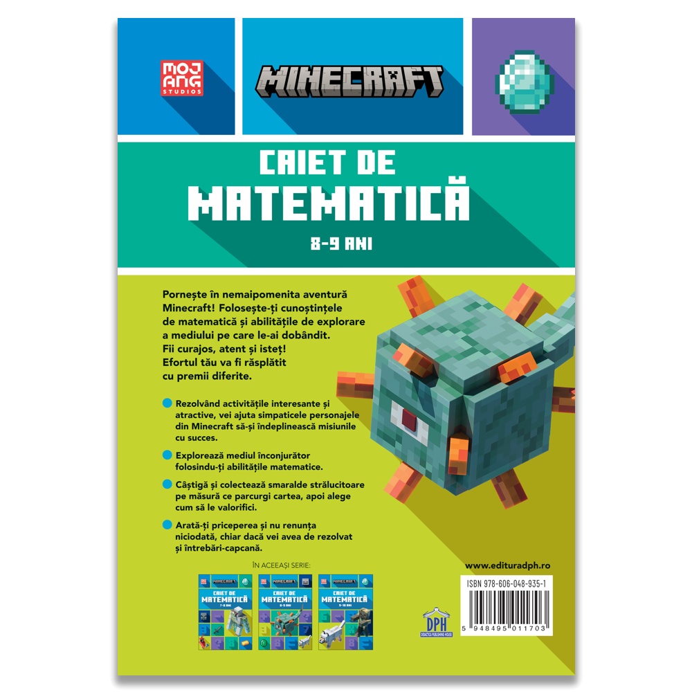 Minecraft - Caiet de matematica 8-9 ani - imagine 2