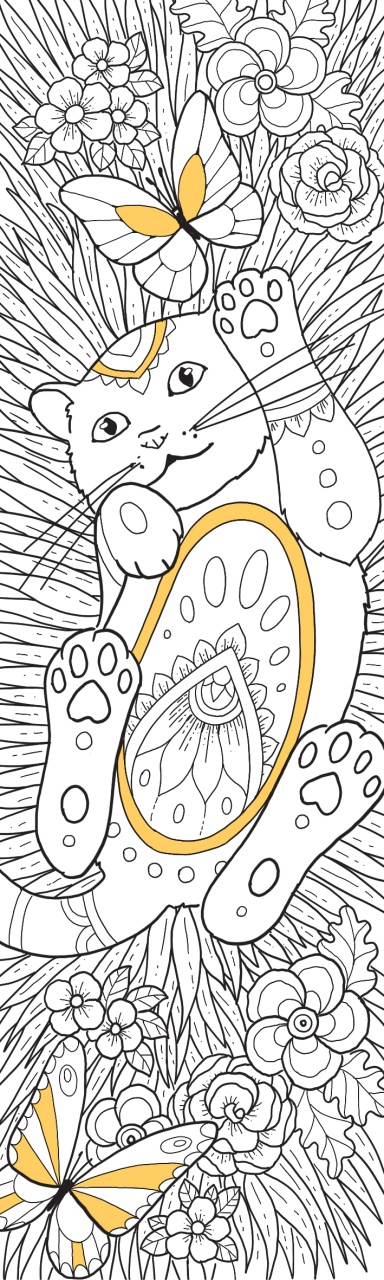 Semne de carte de colorat - Pisicute irezistibile - imagine 4