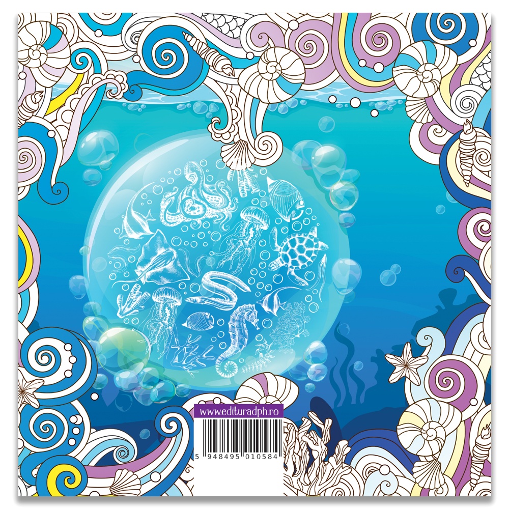 Animale marine - Carte de colorat - imagine 2