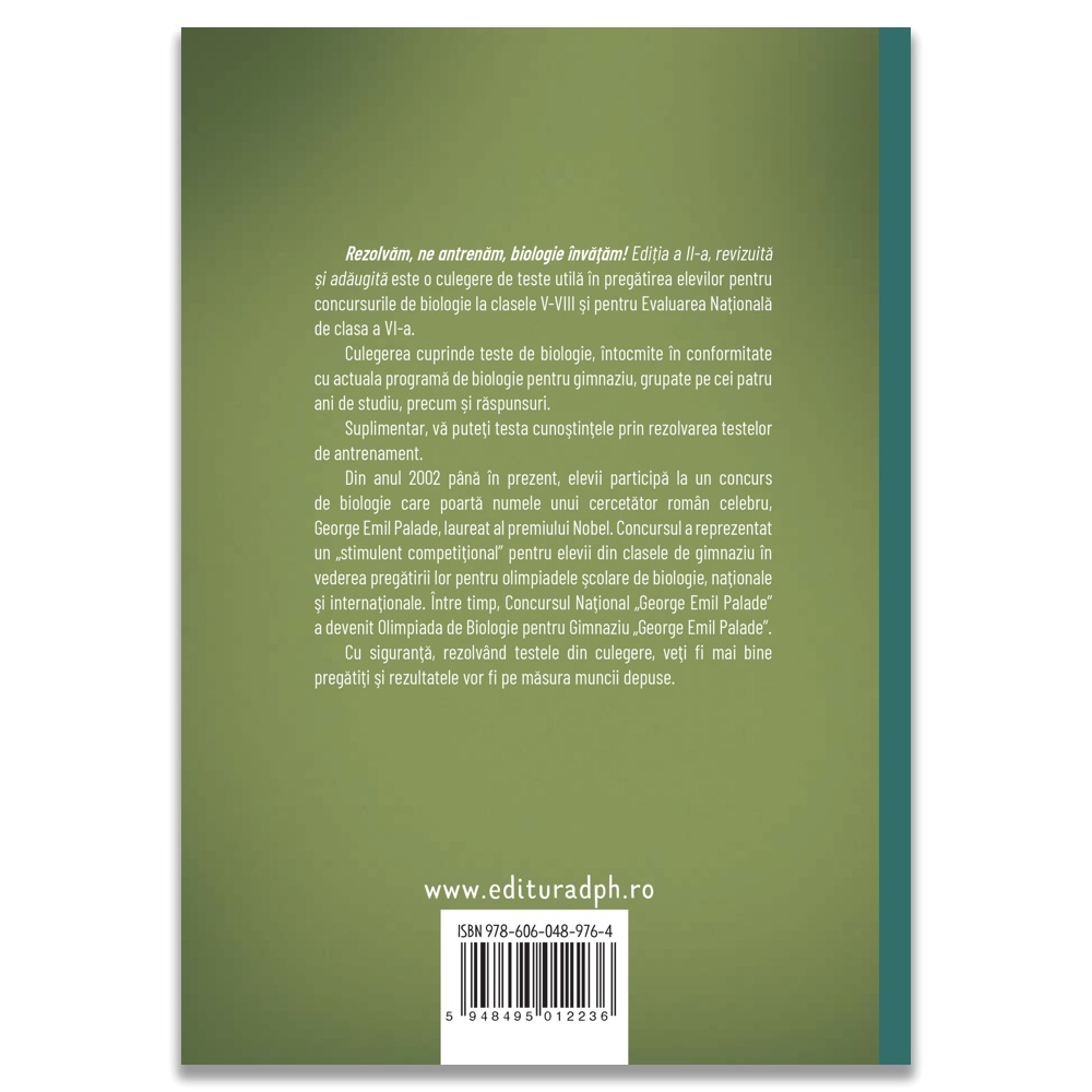 Rezolvam, ne antrenam, biologie invatam! - Culegere de teste pentru biologie clasele V-VIII - imagine 2