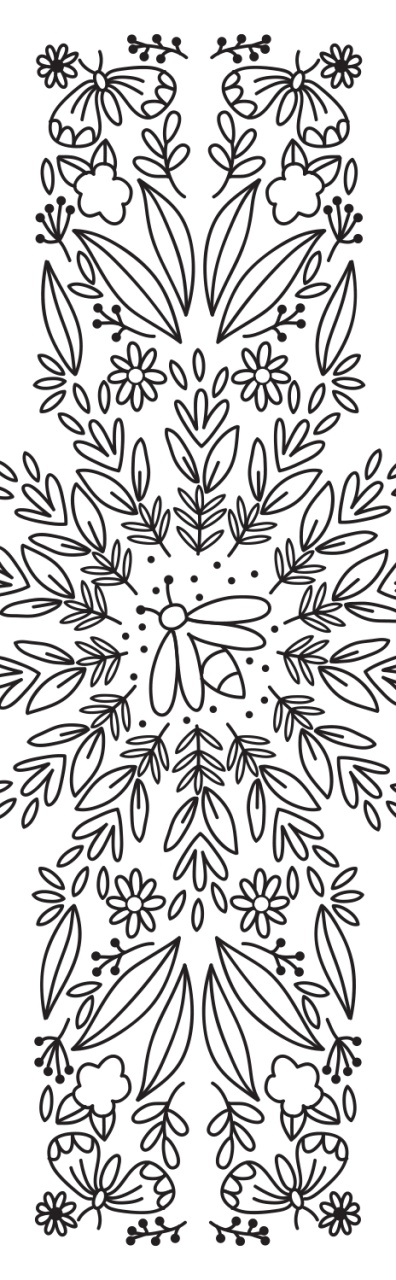 Semne de carte de colorat - Natura (cu strasuri) - imagine 4