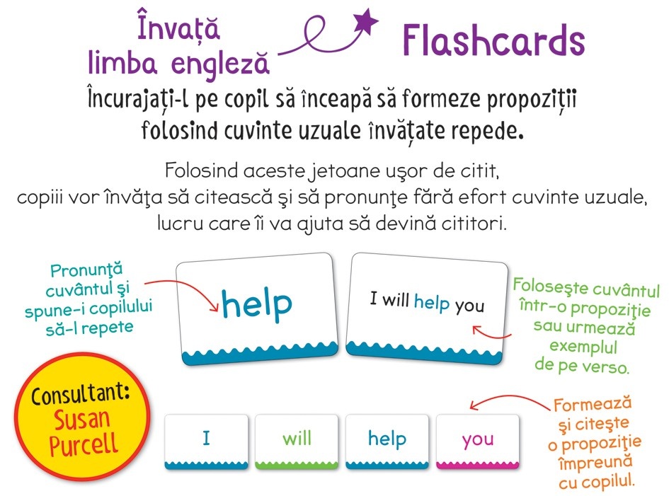 Sight words - Formeaza propozitii - Jetoane Limba Engleza - imagine 2
