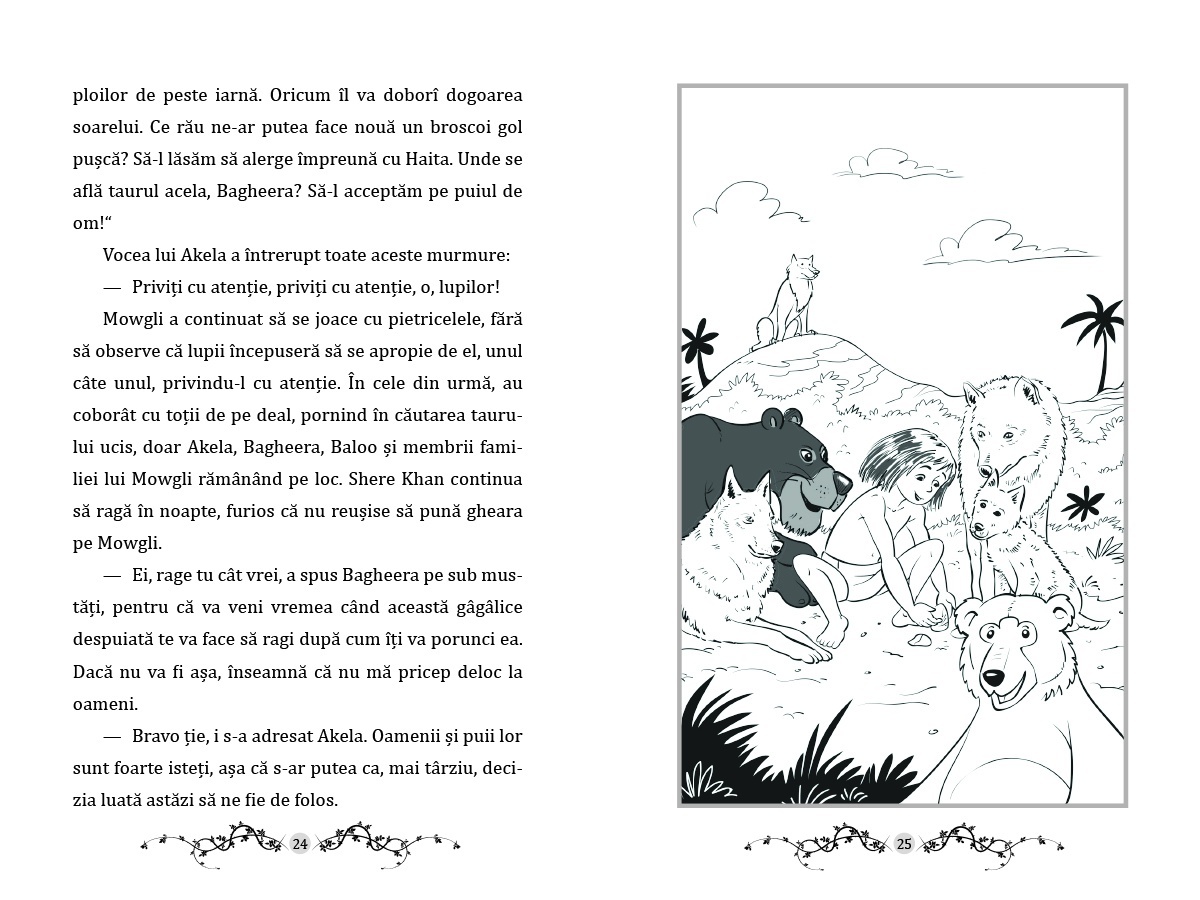 Cartea Junglei - cu folio si canturi ilustrate - imagine 3