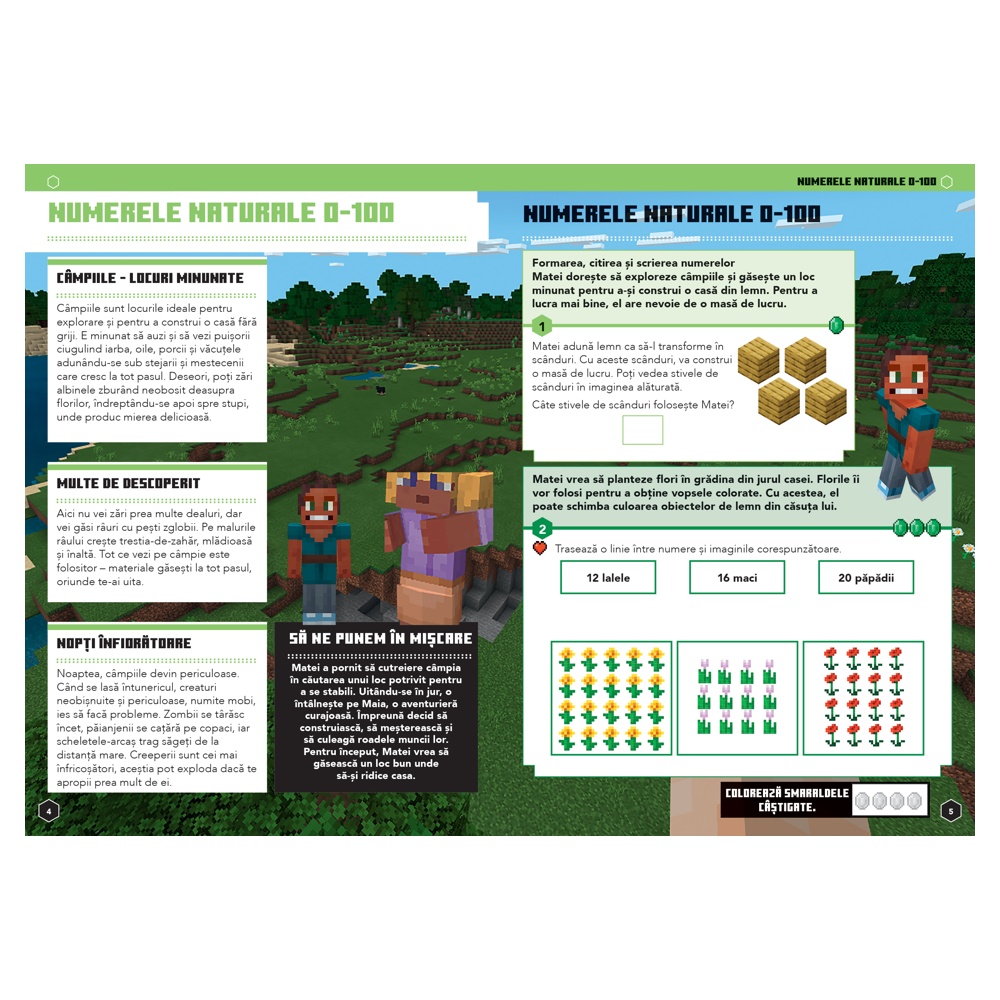 Minecraft - Caiet de matematica 7-8 ani - imagine 3