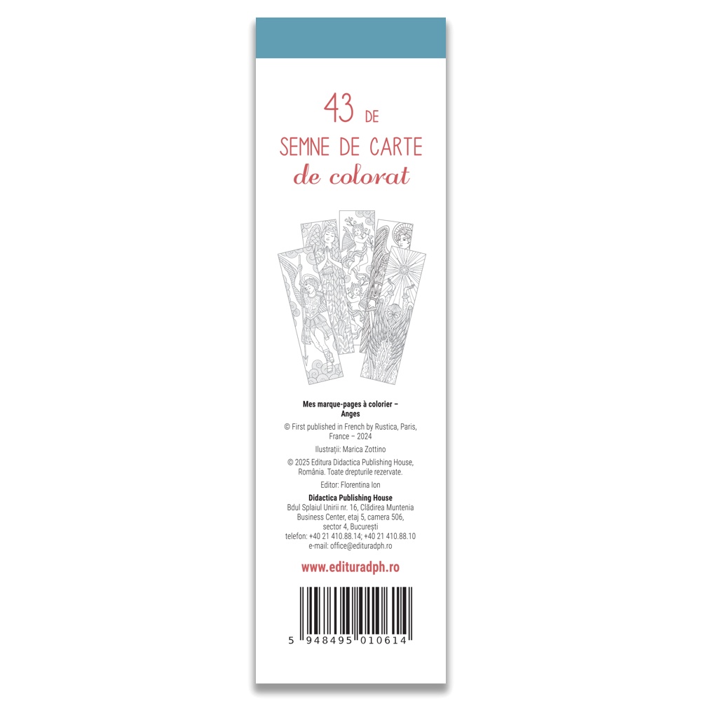 Semne de carte de colorat - Ingeri - imagine 2