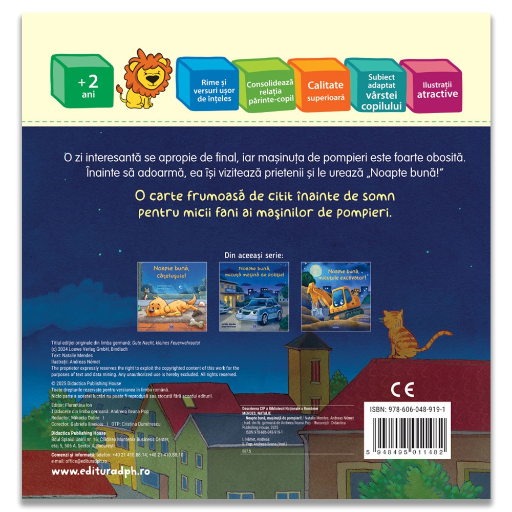 Noapte buna, masinuta de pompieri - imagine 2