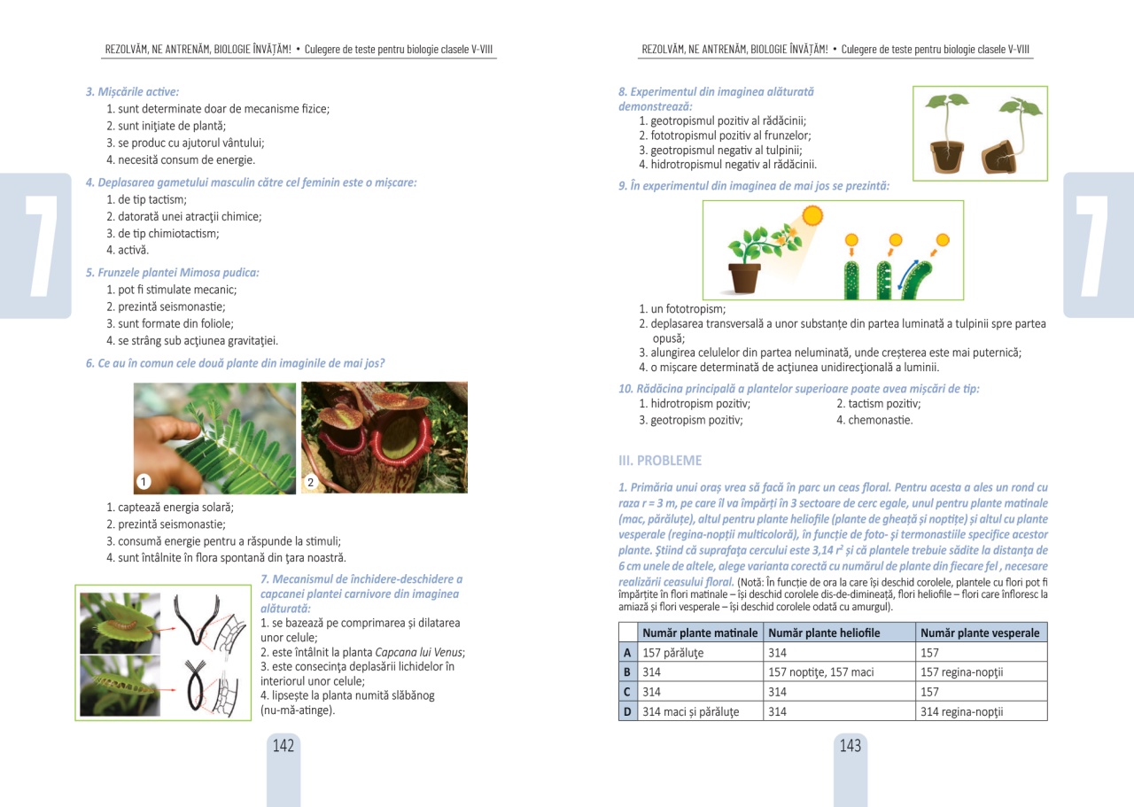 Rezolvam, ne antrenam, biologie invatam! - Culegere de teste pentru biologie clasele V-VIII - imagine 7
