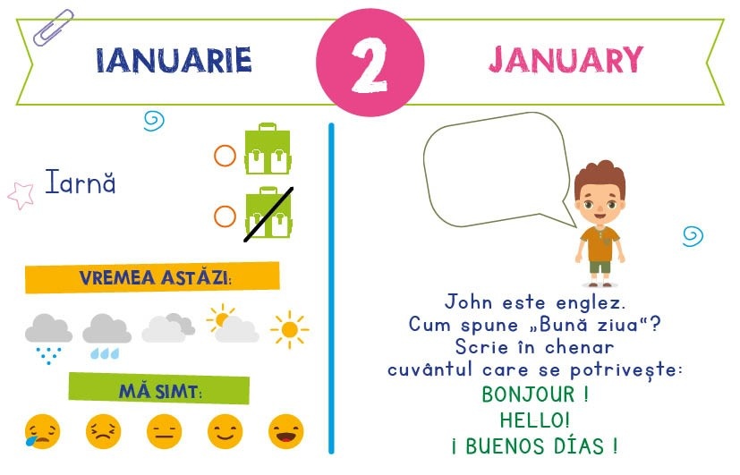 Calendarul meu anual: Invat limba engleza - de la 4 la 6 ani - imagine 6