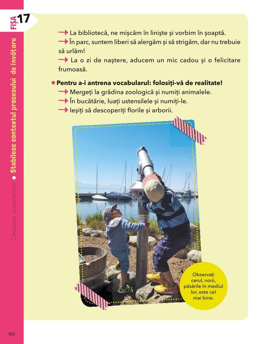 Invat cum sa invat : Montessori acasa in 35 de fise - fise scurte si usor de aplicat - imagine 6