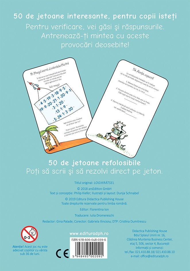 Jocuri logice - 50 de jetoane - imagine 2