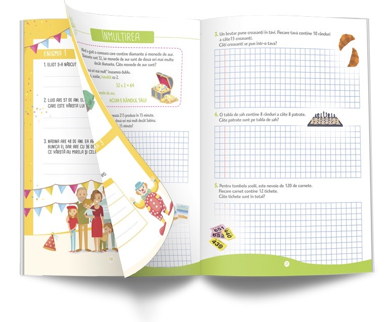 Probleme de mate pentru mici genii - Clasa a III-a - imagine 3