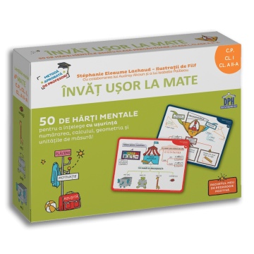 Invat usor la mate: 50 de harti mentale - Volumul I - CP, Cls. I, a II-a