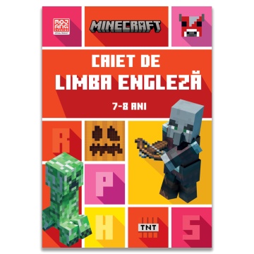 Minecraft - Caiet de limba engleza 7-8 ani