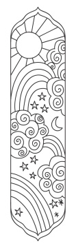 Semne de carte de colorat - Unicorni (cu strasuri) - Img 5