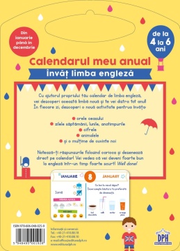 Calendarul meu anual: Invat limba engleza - de la 4 la 6 ani - Img 2