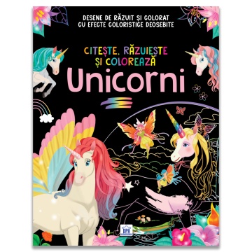 Citeste, razuieste si coloreaza. Unicorni