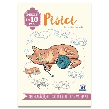 Desen in 10 pasi. Pisici