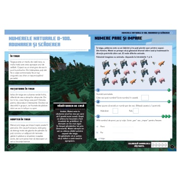Minecraft - Caiet de matematica 8-9 ani - Img 5