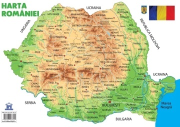 Plansa - Harta Romaniei