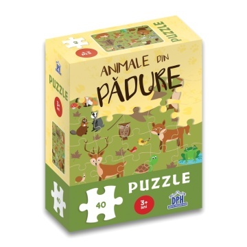 Animale din padure: Puzzle - Img 1