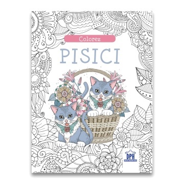 Colorez pisici - Carte de colorat
