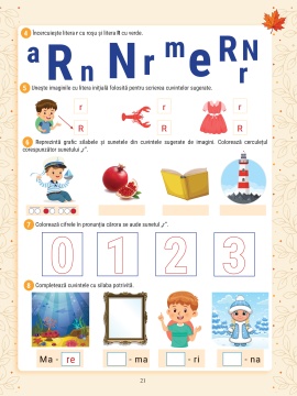 Caiet de elemente grafice si exercitii aplicative Comunicare in limba romana – Clasa Pregatitoare - Img 4