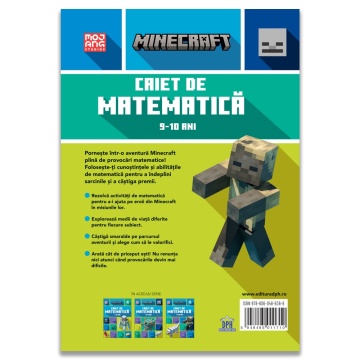 Minecraft - Caiet de matematica 9-10 ani - Img 2