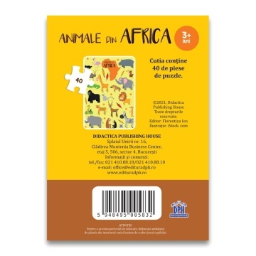 Animale din Africa: Puzzle - Img 2