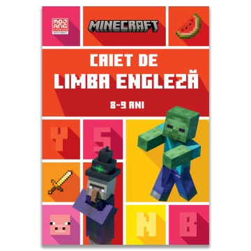 Minecraft - Caiet de limba engleza 8-9 ani