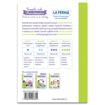 Povestile mele Montessori - Invat sa numar si sa calculez: La ferma - Img 2