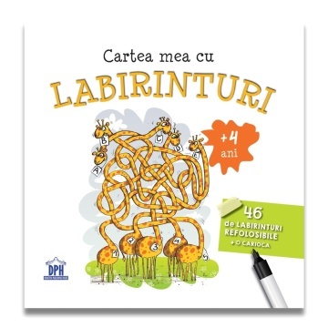 CARTEA MEA CU LABIRINTURI - 46 de labirinturi refolosibile + o carioca - Img 1