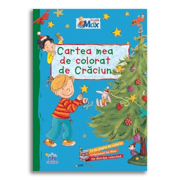 Cartea mea de colorat de Craciun - Invata cu Max