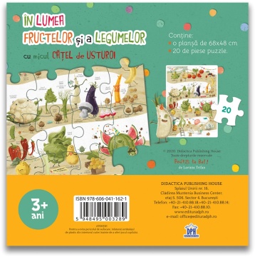 In lumea fructelor si a legumelor cu micul catel de usturoi - Puzzle gigant - Img 2