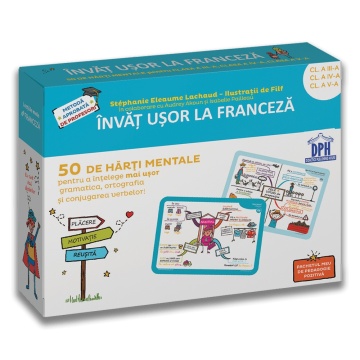 Invat usor la Franceza: 50 de harti mentale - Volumul II - Cls. a III-a, a IV-a, a V-a