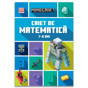 Minecraft - Caiet de matematica 7-8 ani