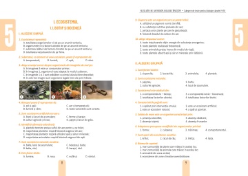 Rezolvam, ne antrenam, biologie invatam! - Culegere de teste pentru biologie clasele V-VIII - Img 3
