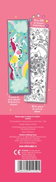 Semne de carte de colorat - Unicorni (cu strasuri) - Img 2